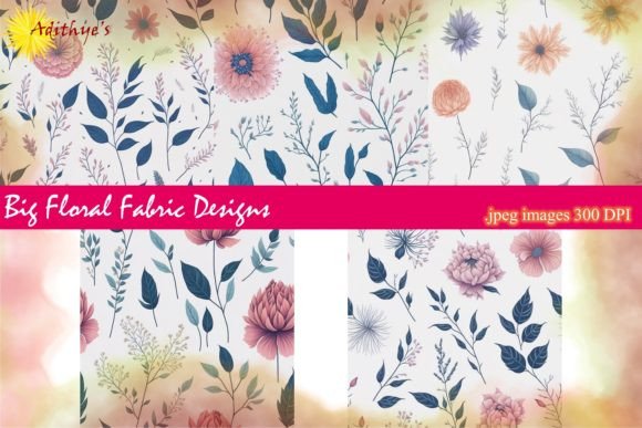 Big Floral Fabric Patterns