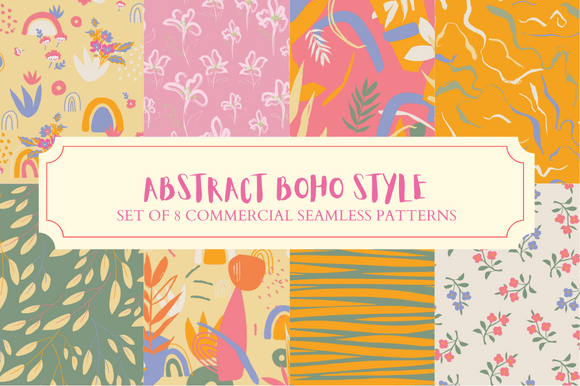 Exploring the Versatility and Appeal of Abstract Boho Hand Drawn Patterns in Modern Design