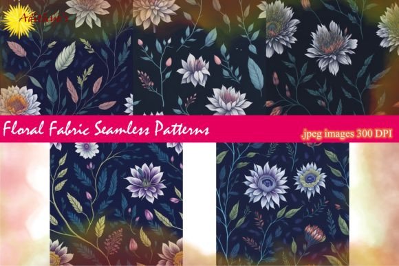 Floral Fabric Seamless Patterns