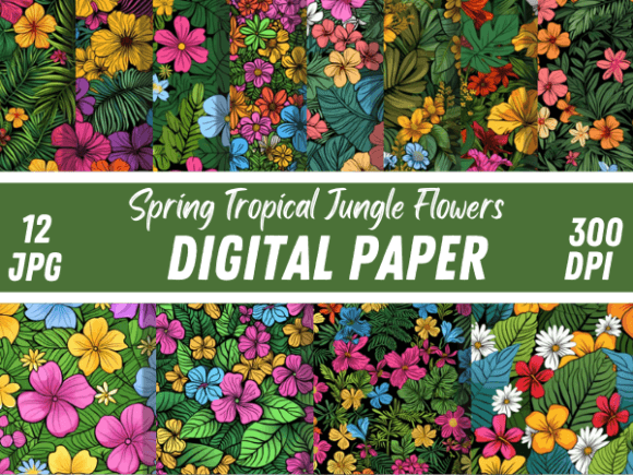 Nature Spring Jungle Blossoms Patterns: A Guide to Choosing and Using Digital Floral Textures