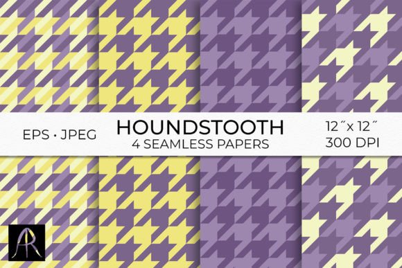 Purple Houndstooth Patterns: A Versatile Design Element for Creative Projects