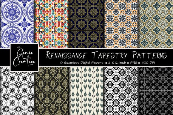 Renaissance Tapestry Seamless Patterns: A Timeless Design Resource for Modern Creativity