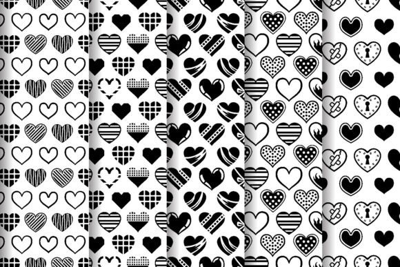 Seamless Heart Patterns: A Versatile Design Element for Creative Projects