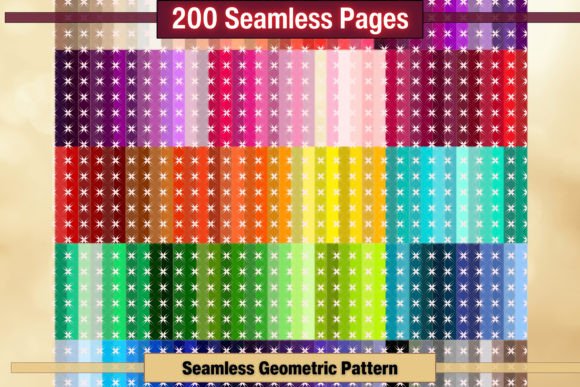 Seamless White Geometric Patterns