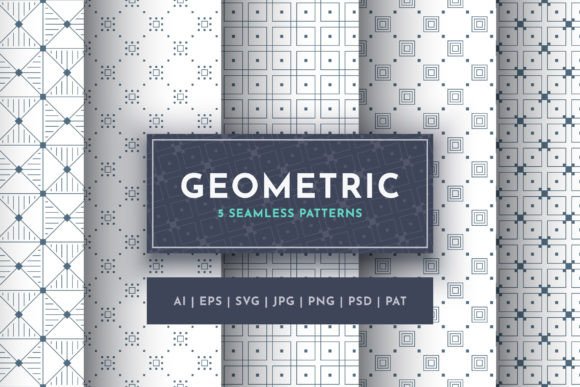 Set 5 Seamless Geometric Patterns